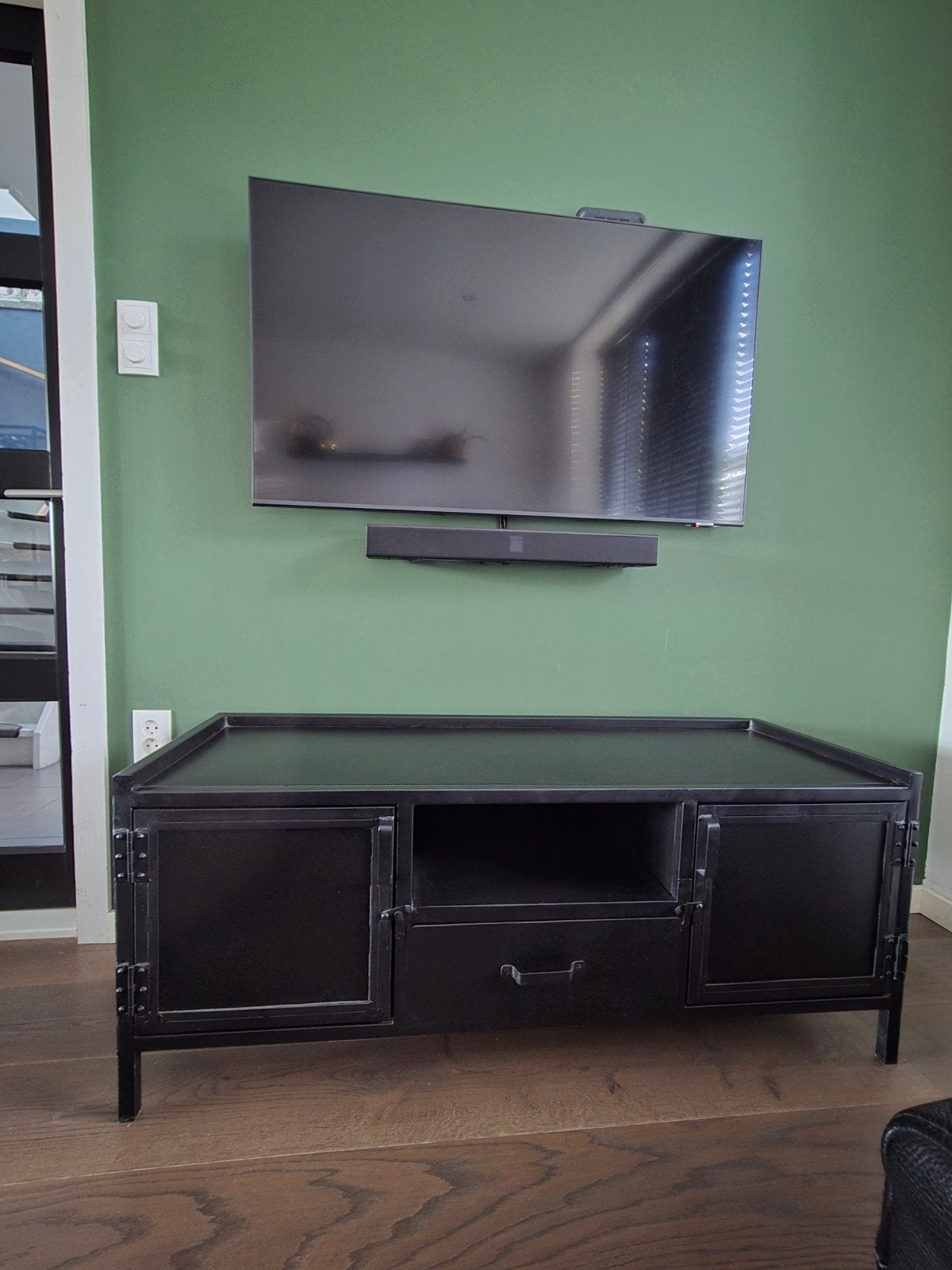 TVkast van GigaMeubel Industriele televisiekast, Huis en Inrichting, Ophalen, Gebruikt, 25 tot 50 cm, Minder dan 100 cm