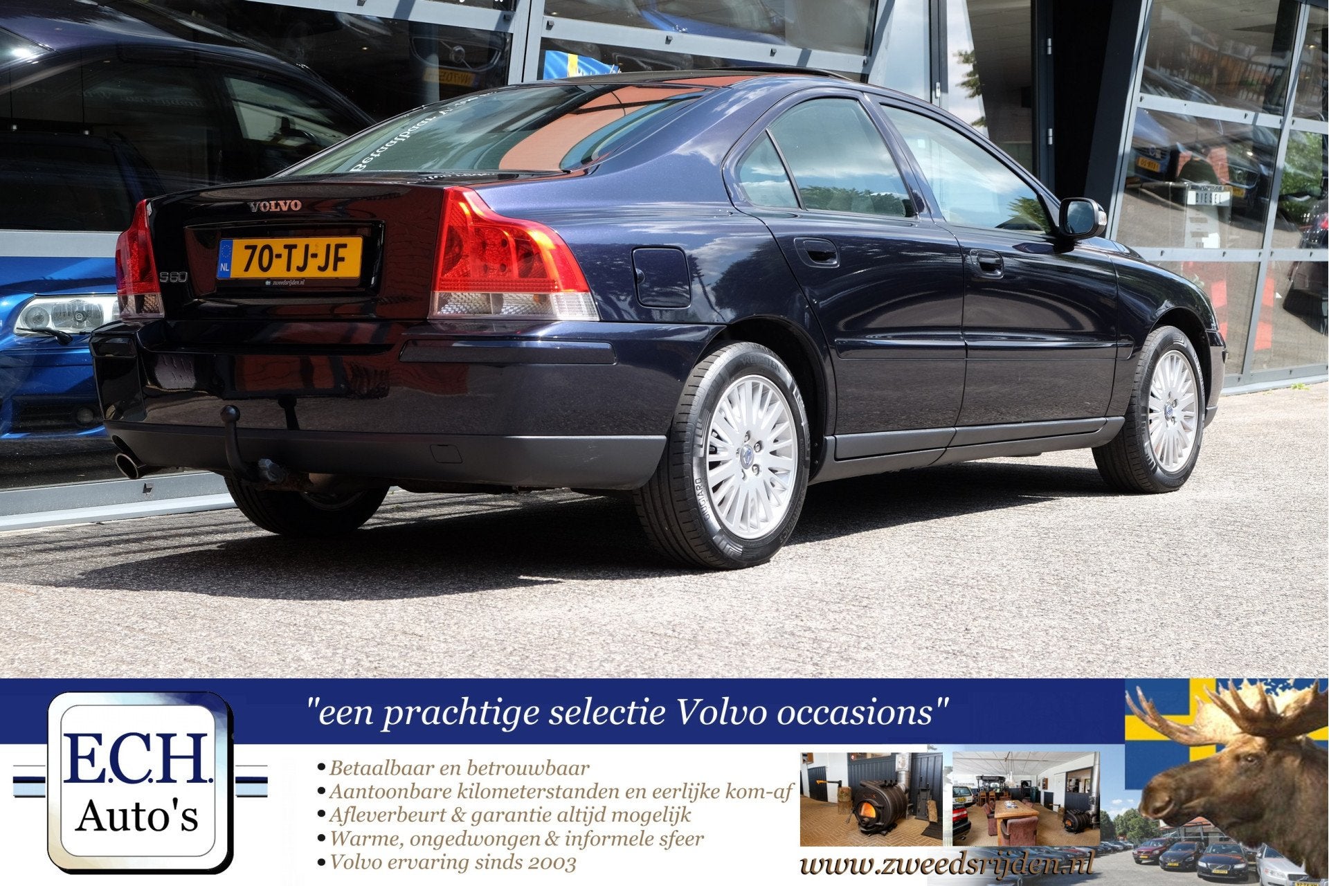 Volvo S60 2.0T 180 pk Aut. Edition, Schuifdak, Trekhaak, Gebruikt, Bedrijf, 1600 kg, Sedan