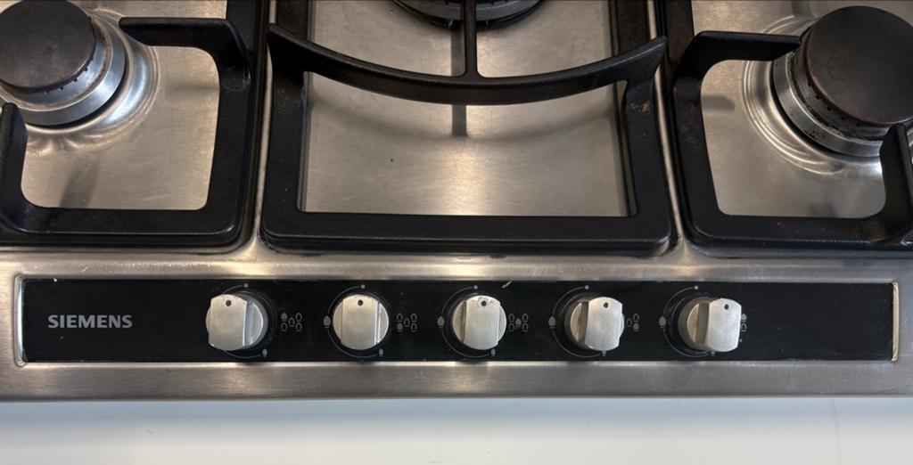 Siemens ER17254NL Gasfornuis - 5 Kookzones, Ophalen, Gebruikt, Inbouw, Gas
