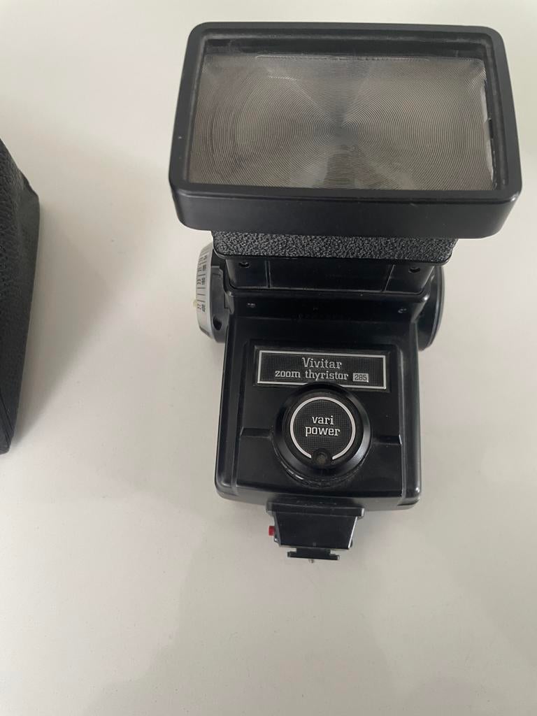 Vivitar Zoom Thyristor 285 flitser. Power supply ontbreekt, Ophalen, Gebruikt, Overige merken, Kantelbaar