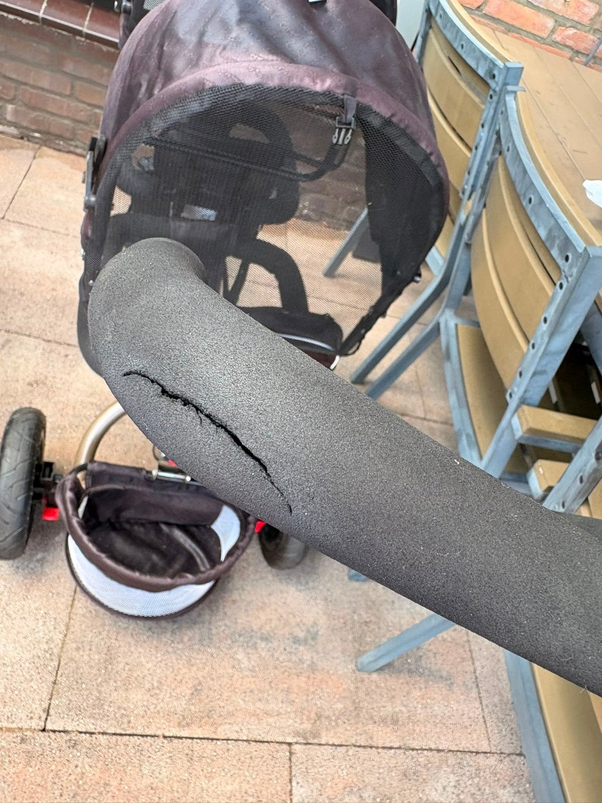 Tweeling driewieler/duofiets  met zonnekappen, Gebruikt, Duowagen, Combiwagen, Ophalen