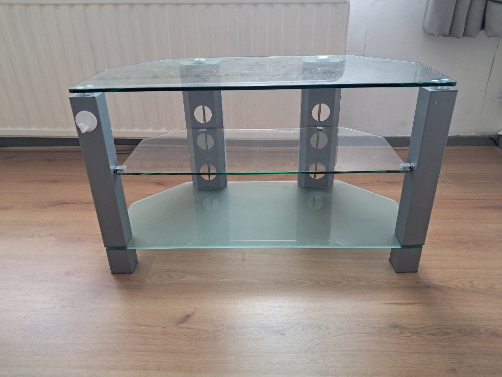glazen televisie tafel, Ophalen, Gebruikt