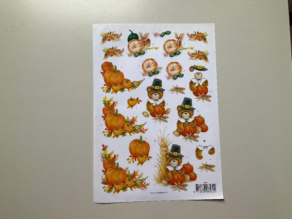 kaarten maken 3d vel - Halloween, Hobby en Vrije tijd, Kaarten | Zelf maken, Ophalen of Verzenden, Zo goed als nieuw, Overige thema's