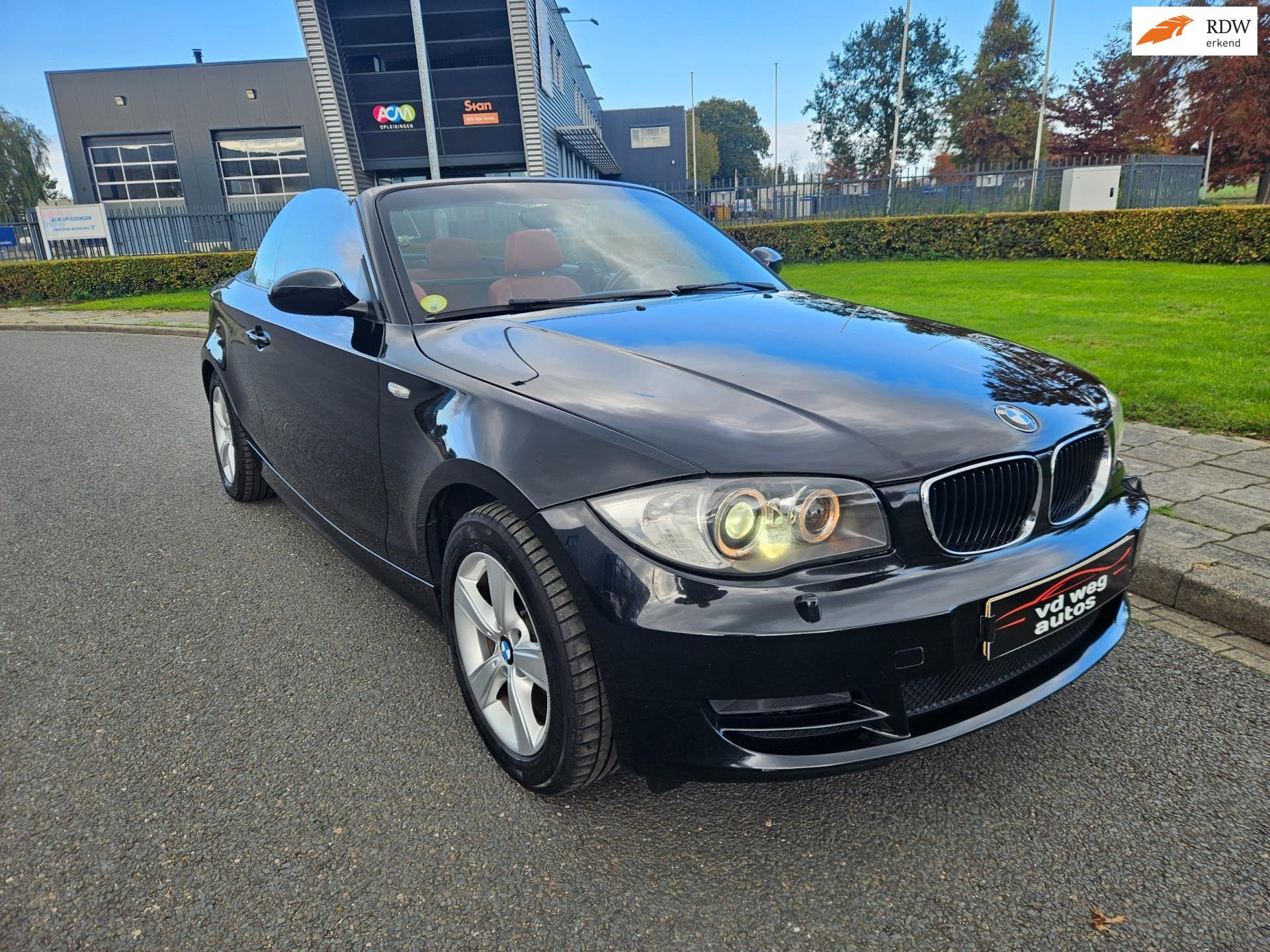 BMW 1-serie Cabrio 118i High Executive xenon leer, 1-Serie, Cabriolet, 4 stoelen, Zwart
