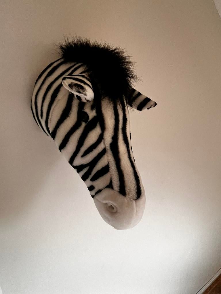 Pluche wanddecoratie Zebra, Ophalen of Verzenden, Zo goed als nieuw