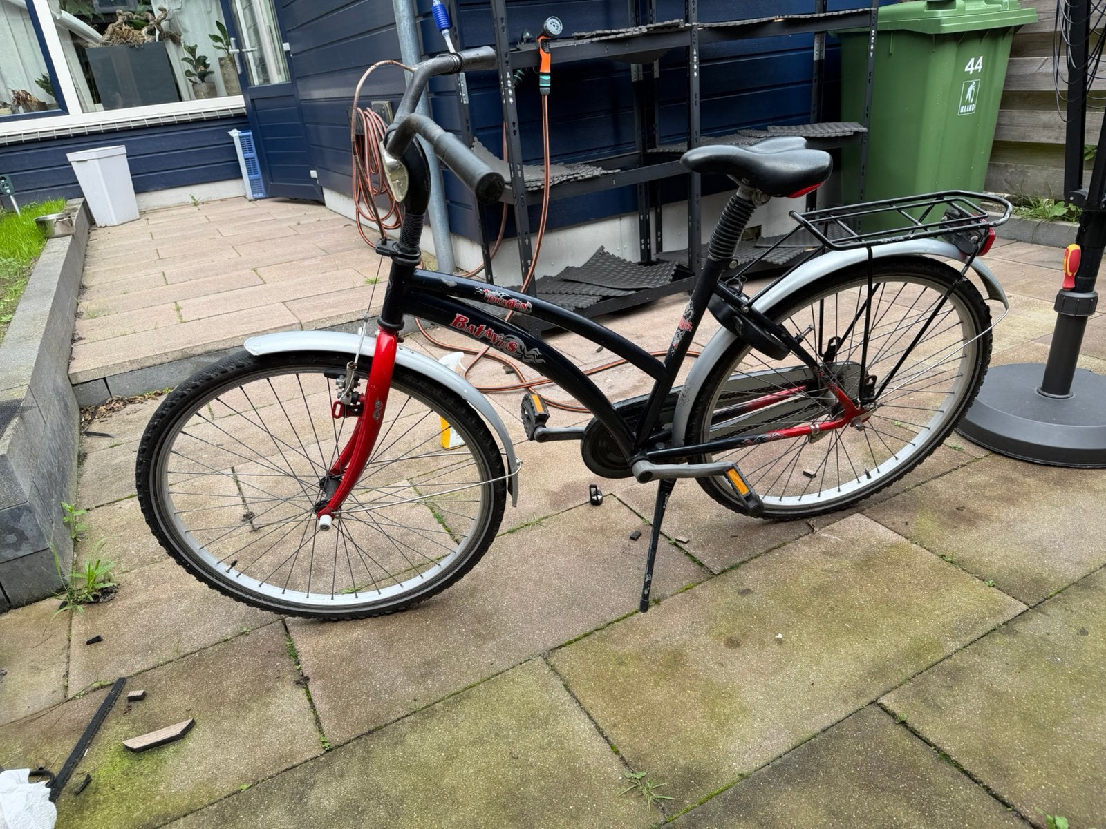 Batavus Dragon  26 inch, zwart/rood, Fietsen en Brommers, Ophalen, Gebruikt, Staal, Overige typen