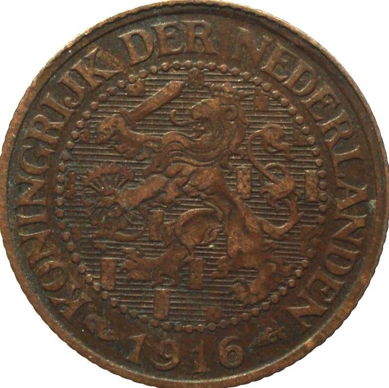 Nederland 2,5 cent 1916, Ophalen of Verzenden, Koningin Wilhelmina, Overige waardes, Losse munt