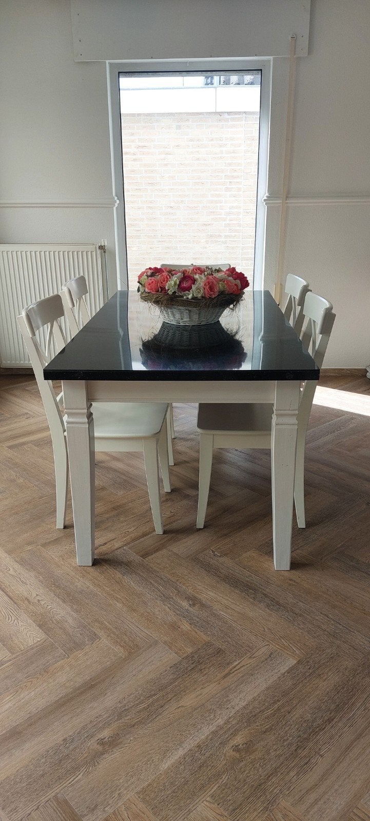 Eettafel, Ophalen, 50 tot 100 cm, Zo goed als nieuw, 150 tot 200 cm