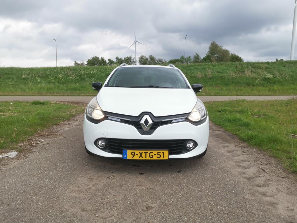 Renault Clio 0.9 TCE 90 Estate 2014 Wit, Voorwielaandrijving, Stof, Zwart, Wit