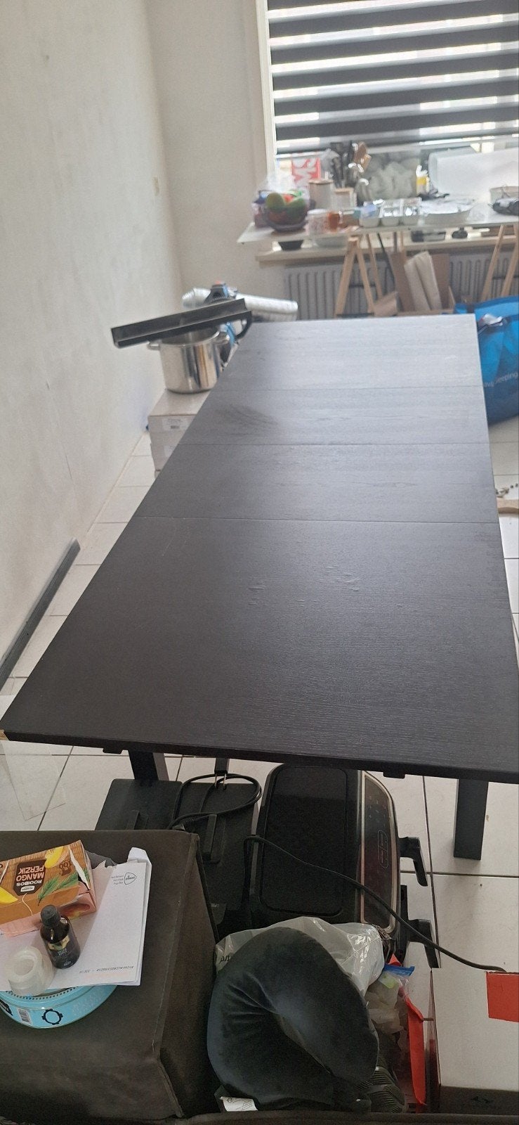 Uitschuifbare eettafel IKEA BJURSTA, Ophalen, Gebruikt, 200 cm of meer, 50 tot 100 cm