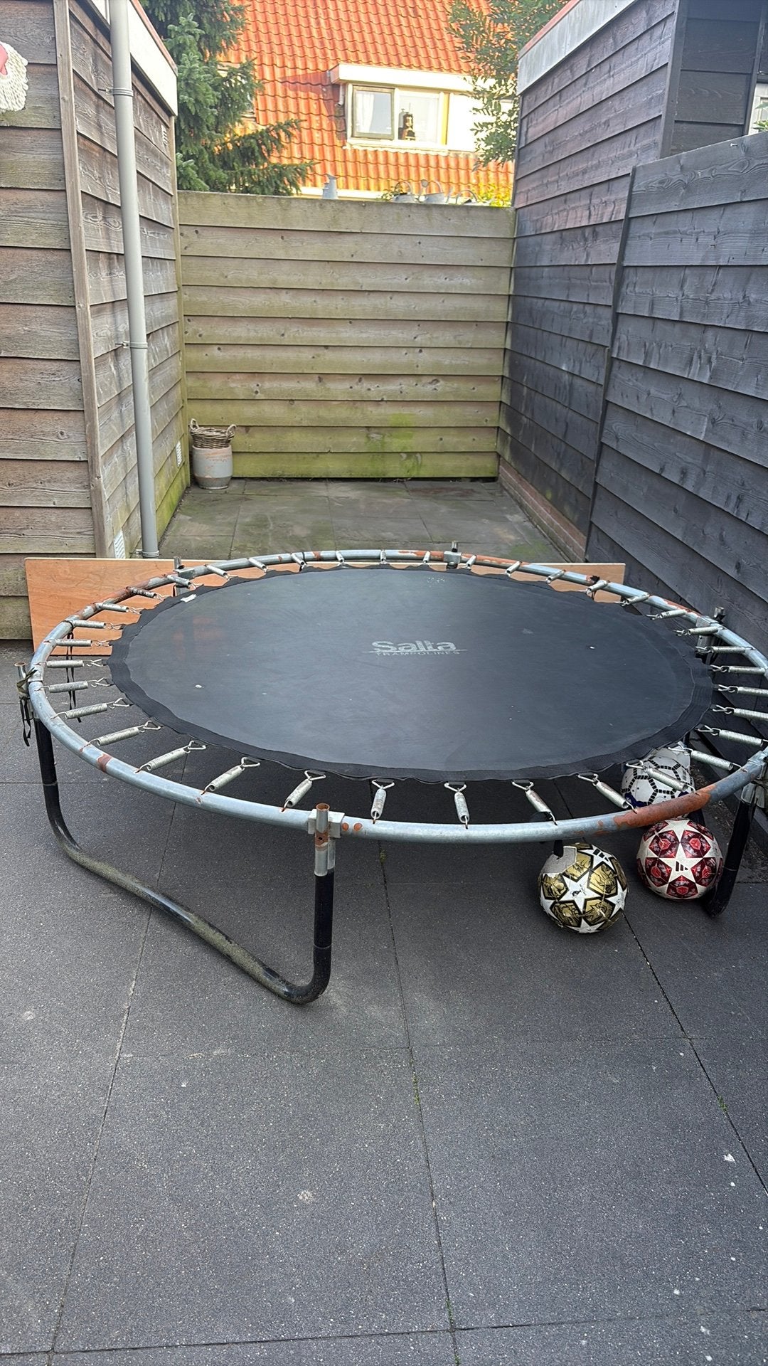 Trampoline, Kinderen en Baby's, Speelgoed | Buiten | Trampolines, Ophalen, Gebruikt