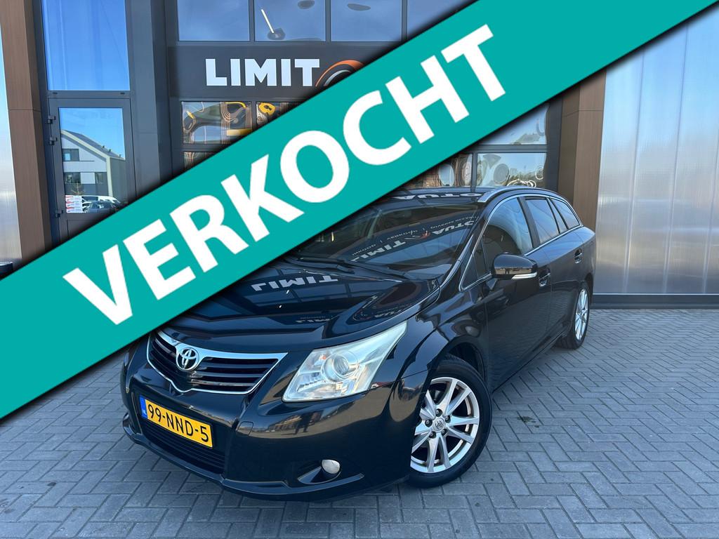 Toyota Avensis Wagon 1.8 VVTi Business Climate/Navi/Cruise/C, Euro 5, 4 cilinders, Zwart, Origineel Nederlands