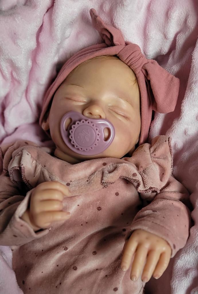 Reborn pop Ruby - Realistisch en handgemaakt, Ophalen of Verzenden, Nieuw, Babypop