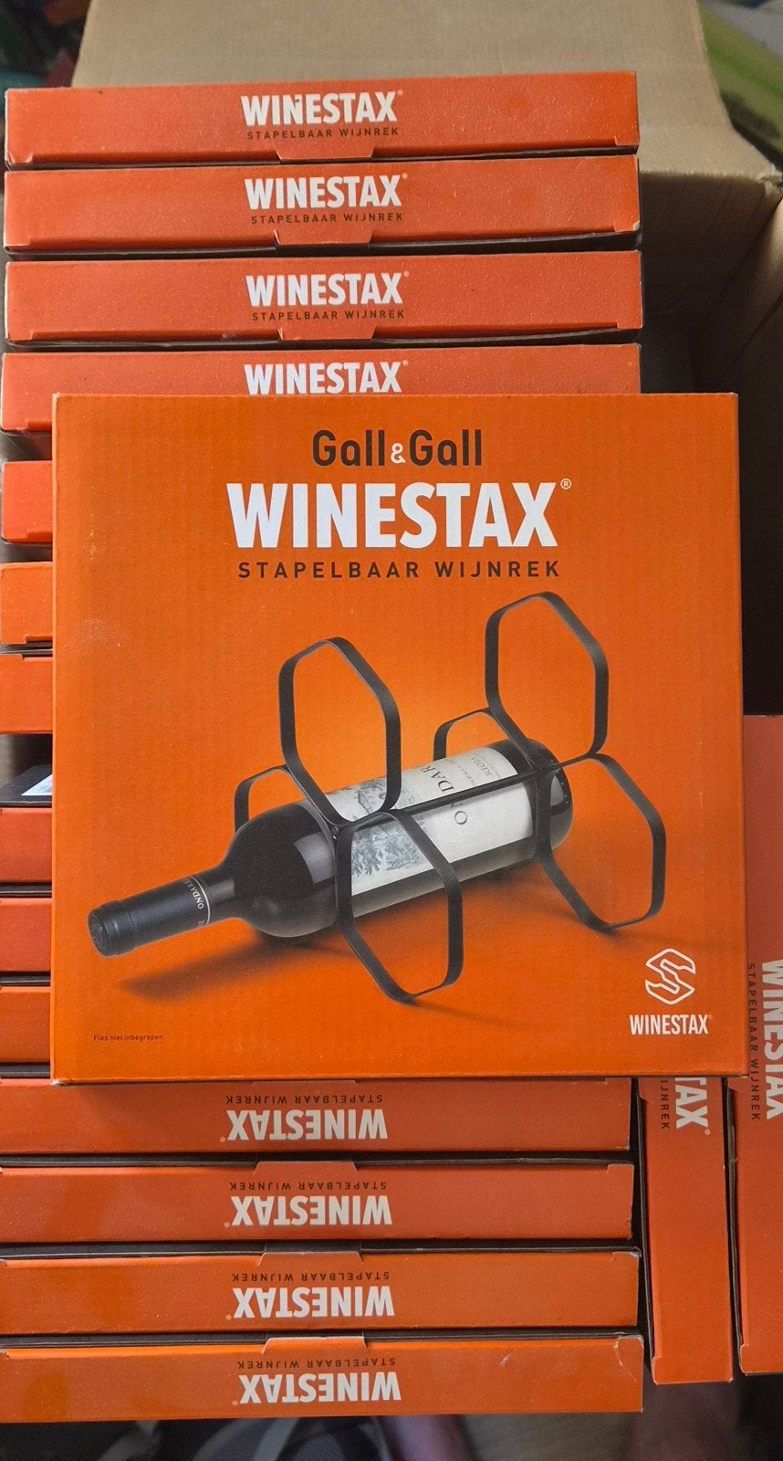 Winestax stapelbaar wijnrek van Gall & Gall (ca. 45 stuks), Ophalen, Nieuw, 25 flessen of meer