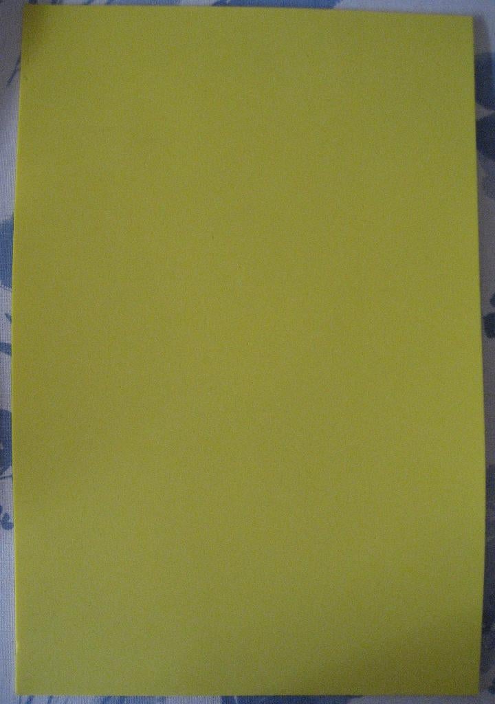 A4 vel knutsel foam geel., Geschikt voor snijden, Overige thema's, Geel, Nieuw