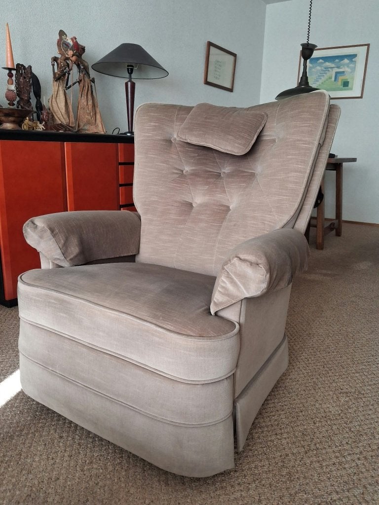 La-Z-Boy Relaxfauteuil met ingebouwde voetensteun, Ophalen, Hout, Gebruikt, 75 tot 100 cm