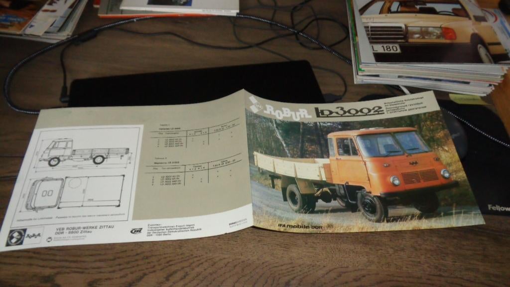 Folder  ROBUR  LD 3002, Verzenden, Zo goed als nieuw, Overige merken