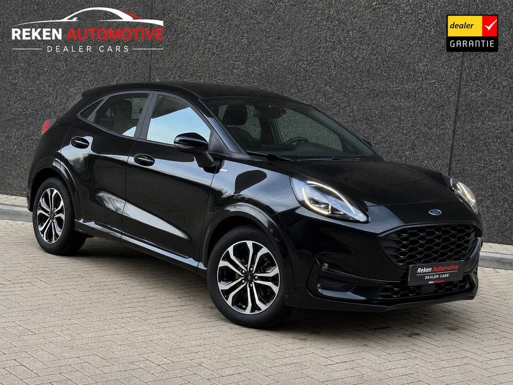 Ford Puma 1.0 155 PK EcoBoost X e Hybrid ST-Line ACC Virtual, Auto's, Ford, Voorwielaandrijving, Stof, Met garantie (alle), Zwart