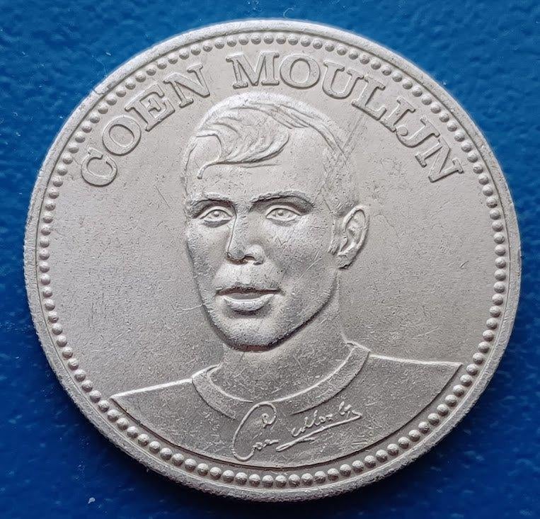 Penning Coen Moulijn 'Feyenoord' - Shell 1970, Postzegels en Munten, Verzenden, Overige materialen, Nederland