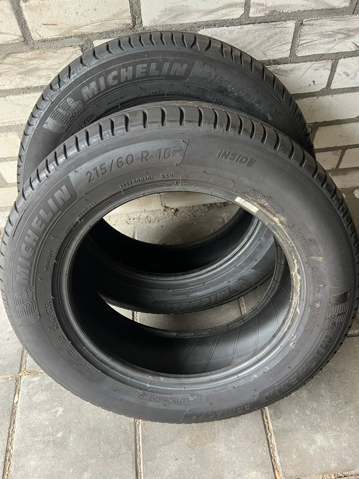 Tekoop Z G A N 2x16inch Michelin zomerbanden 215x60x16, Ophalen, 215 mm, Velg(en), 16 inch