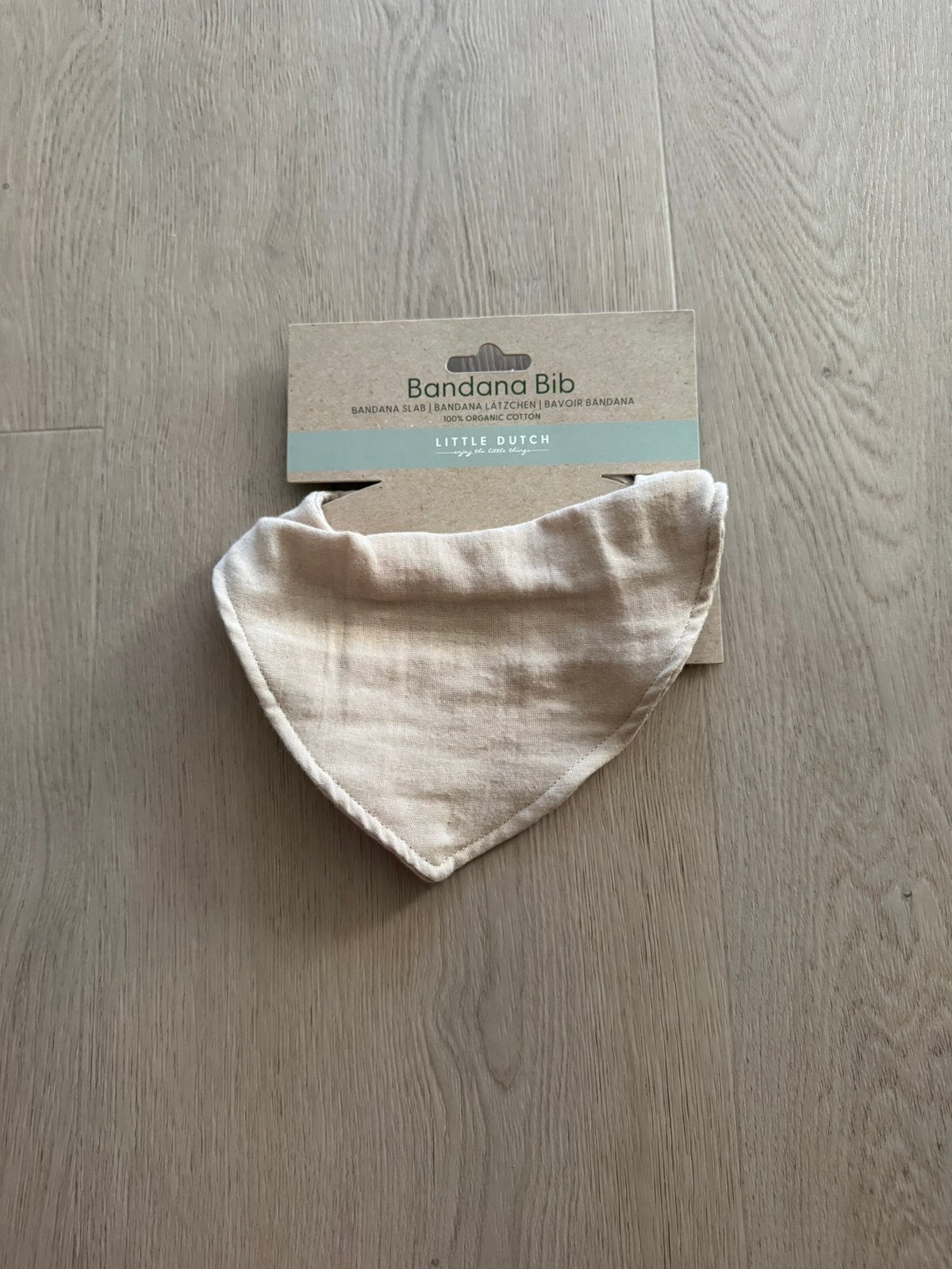 Little dutch slab - bandana bib beige, Ophalen of Verzenden, Nieuw