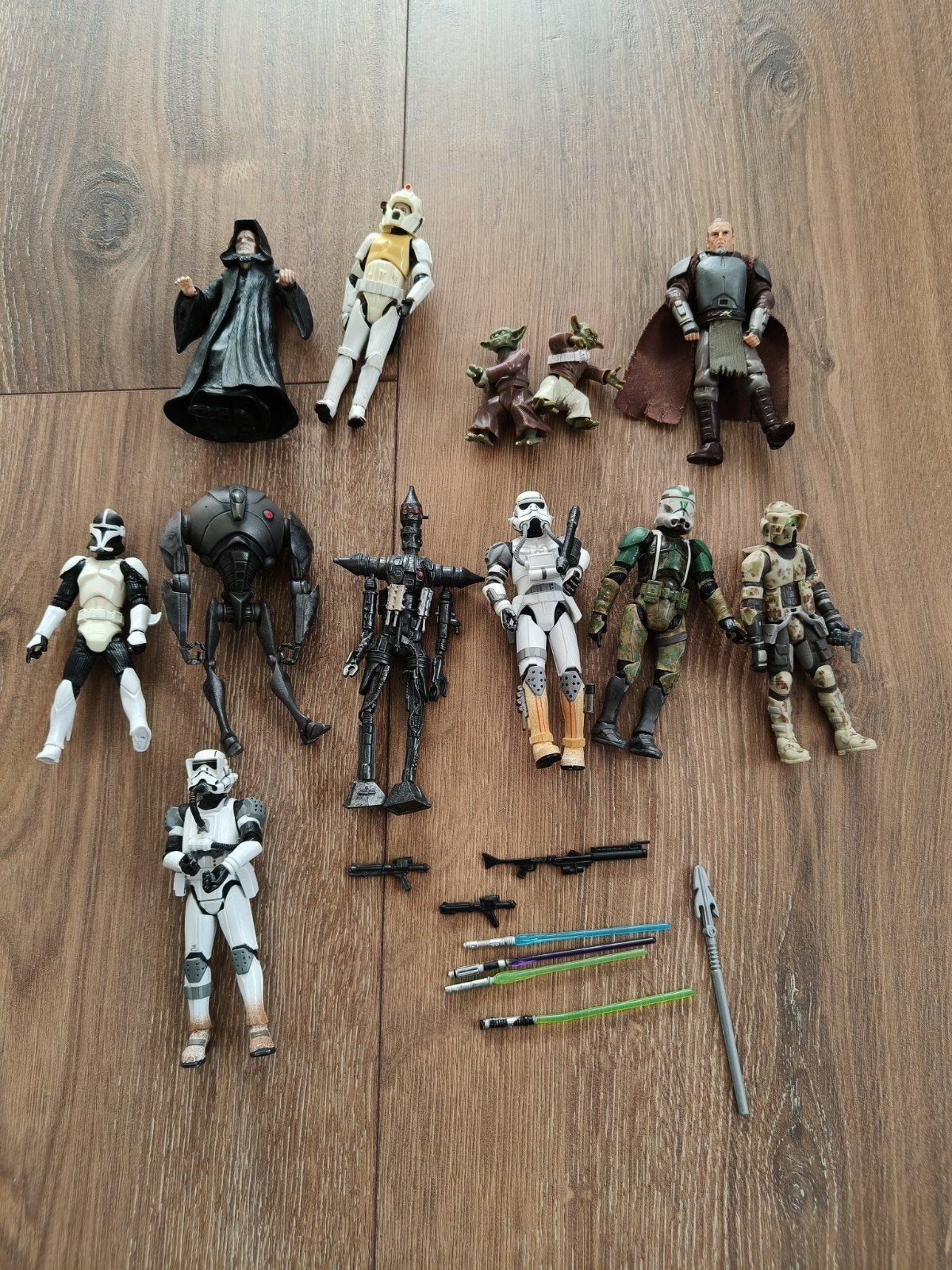 star wars actie poppen gree clones Yoda ig-88, Verzamelen, Star Wars, Ophalen, Zo goed als nieuw, Actiefiguurtje