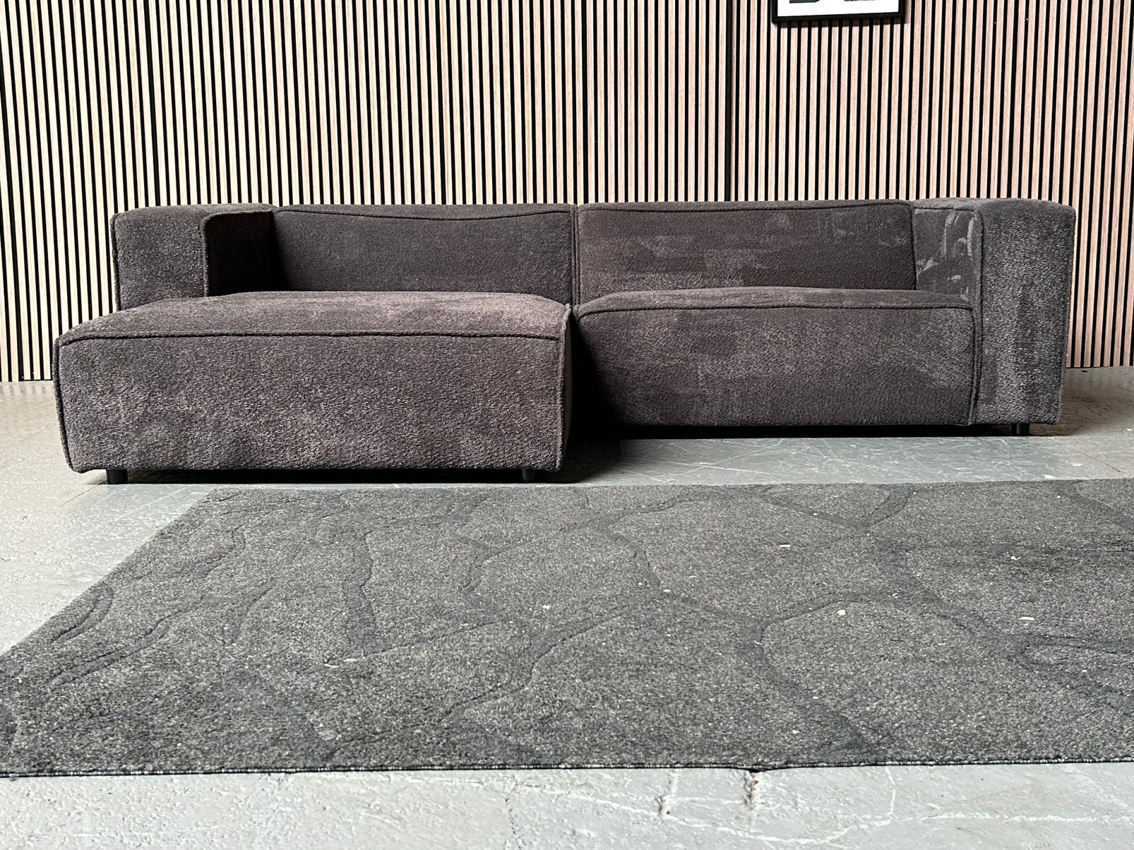 GRATIS LEVERING Loungebank Teddystof 265X160 GEREINIGD