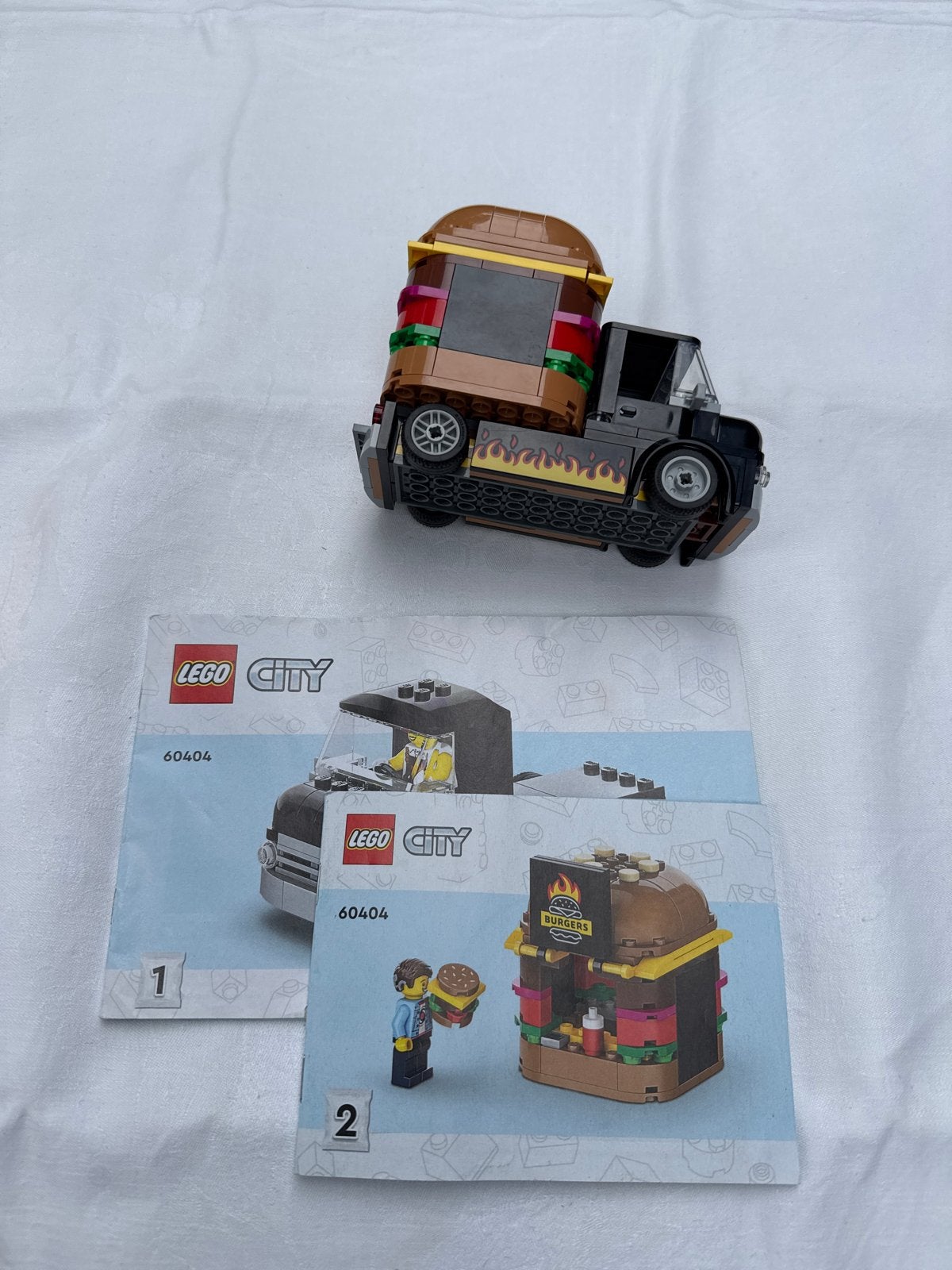 LEGO City 60404 Hamburger Foodtruck (compleet), Ophalen of Verzenden, Zo goed als nieuw