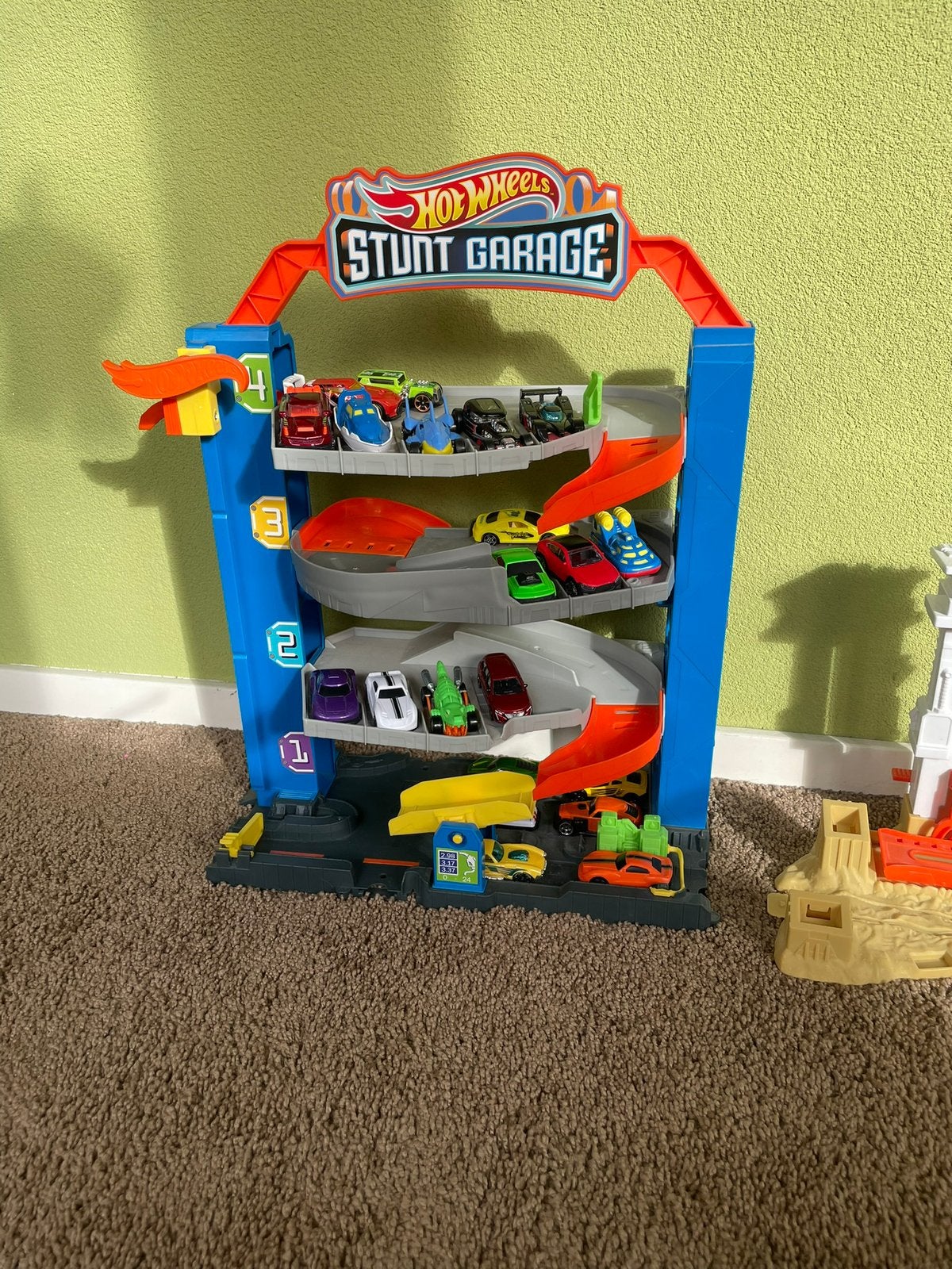 Hotwheels baan met auto, Ophalen, Hot Wheels, Racebaan, Gebruikt