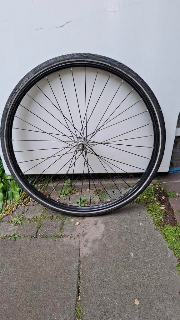 Voorwiel voor  omafiets, Ophalen, Gebruikt, Wiel, Staal