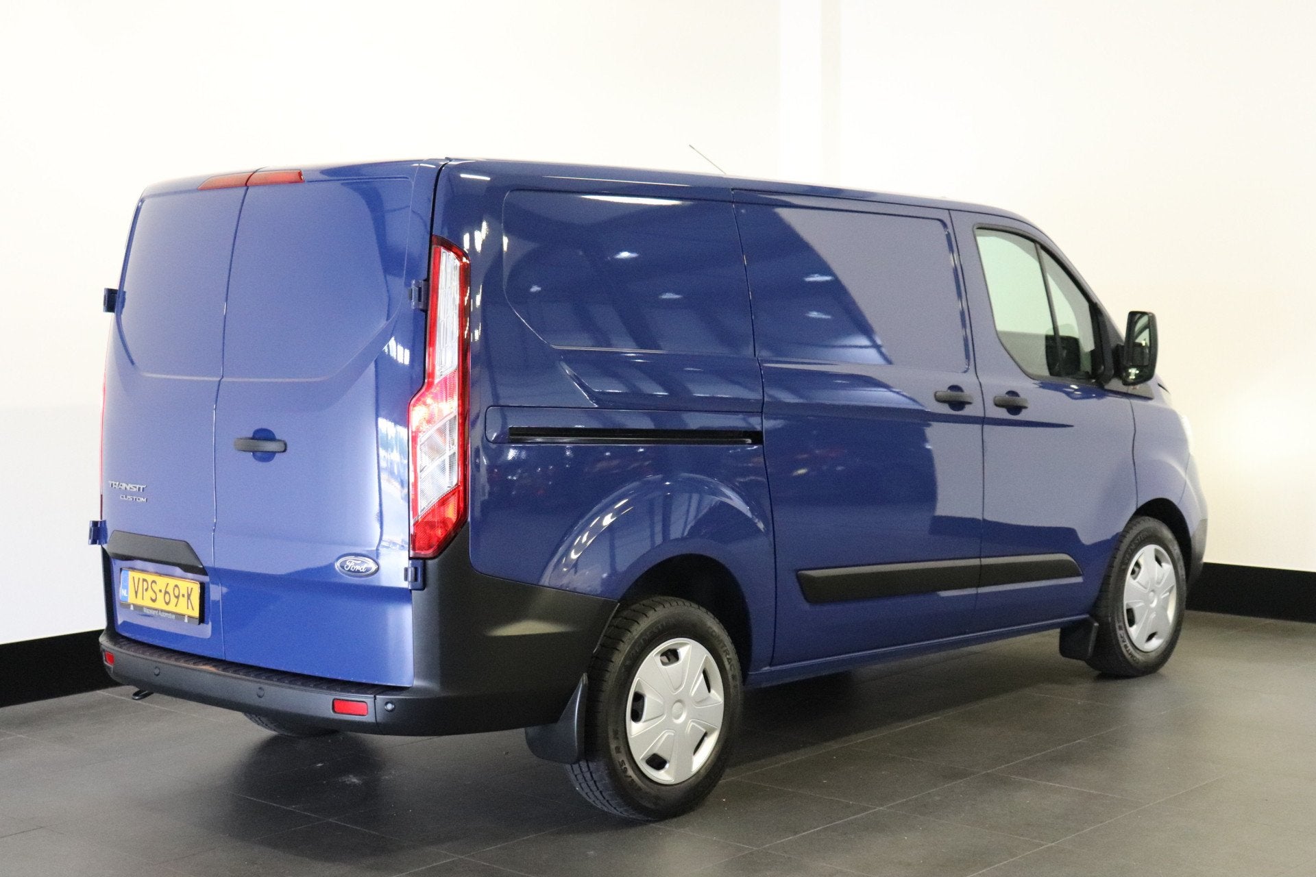 Ford Transit Custom 2.0 TDCI 130PK Automaat 2x Schuifdeur EU, Stof, 4 cilinders, Blauw, Bedrijf
