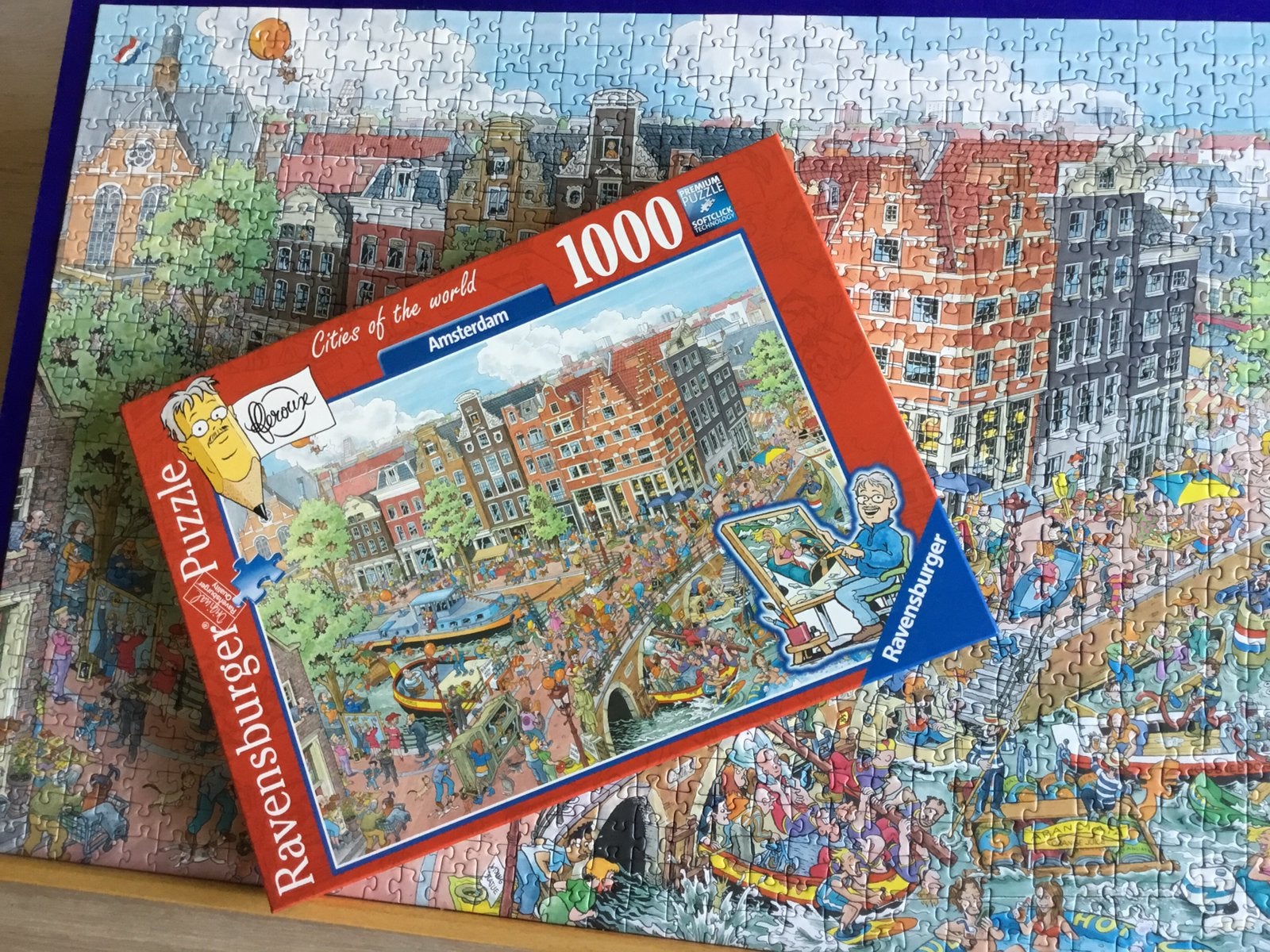 Fleroux ‘Amsterdam koningsdag’, Ophalen of Verzenden, 500 t/m 1500 stukjes, Zo goed als nieuw