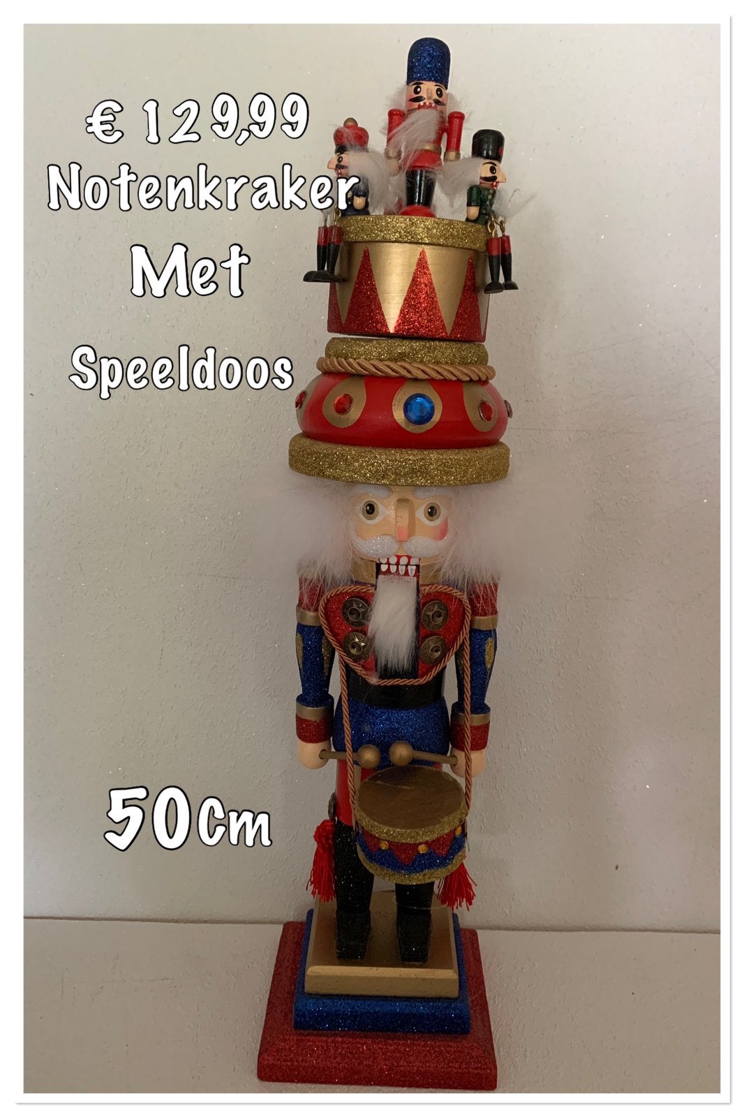 Notenkraker met Speeldoos, Diversen, Kerst, Ophalen of Verzenden, Nieuw