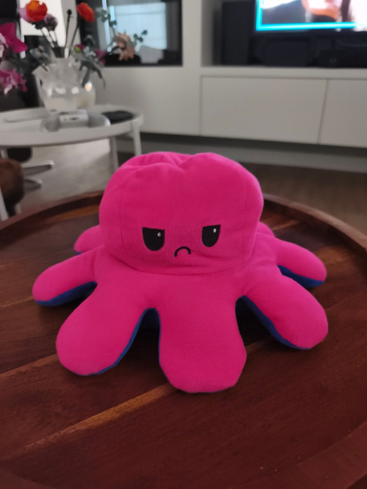 Omkeerbare Octopus Knuffel (groot), Kinderen en Baby's, Speelgoed | Knuffels en Pluche, Overige merken, Overige typen, Zo goed als nieuw