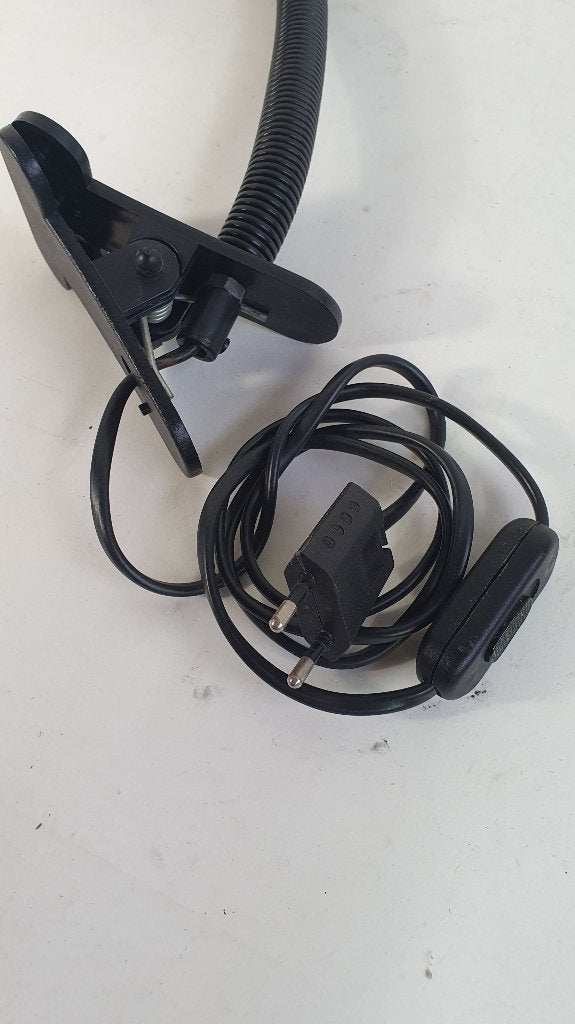 Vintage knijpspot, buigbaar, bruin metaal. 8A11, Huis en Inrichting, Tweedehands verkoop, Tweedehands verkoop, Gebruikt, Ophalen of Verzenden
