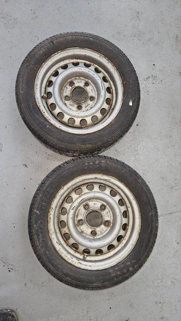 4x Aanhangwagen band met velg 195/50/13 - Goed profiel, Ophalen of Verzenden, Gebruikt