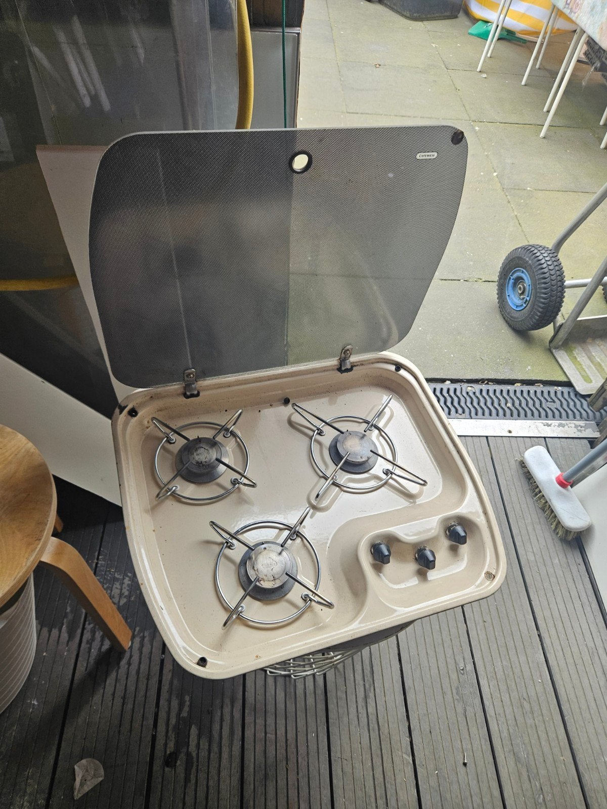 Cramer 3-pits gaskookplaat voor camping of camper, Caravans en Kamperen, Ophalen of Verzenden