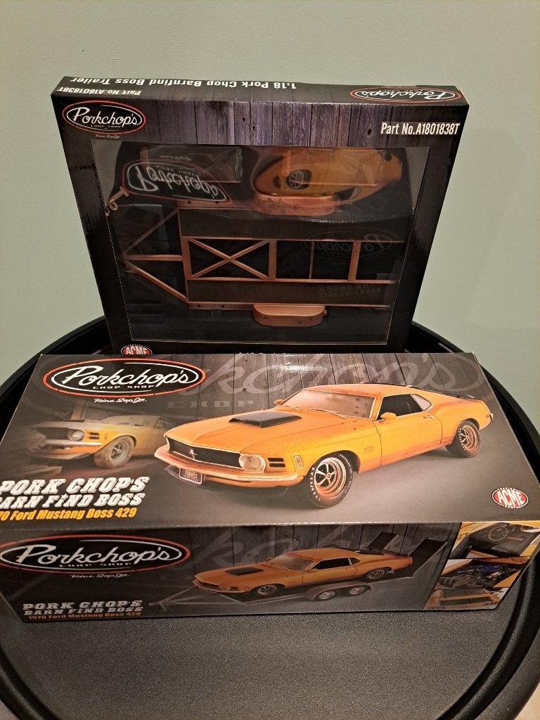 1:18 GMP/ACME Pork Chop's Barn Find Ford Mustang Boss 429, Ophalen of Verzenden, Nieuw, Overige merken
