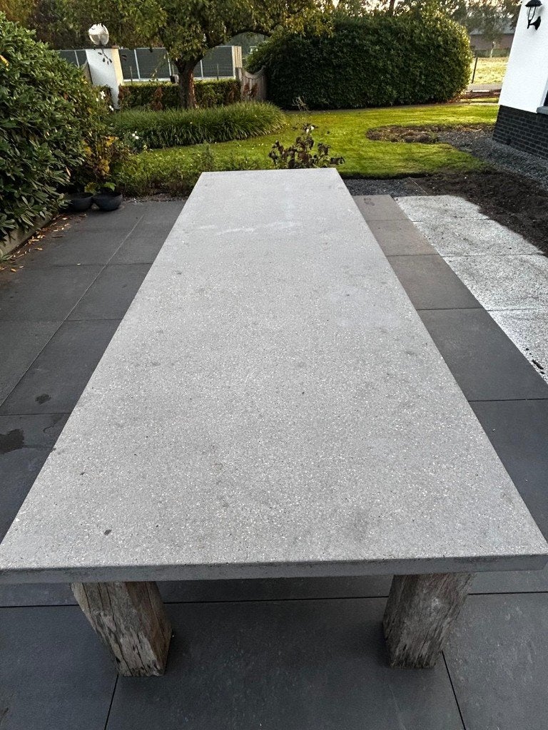 Tuintafel, Tuin en Terras, Ophalen, Gebruikt, Rechthoekig, Hout