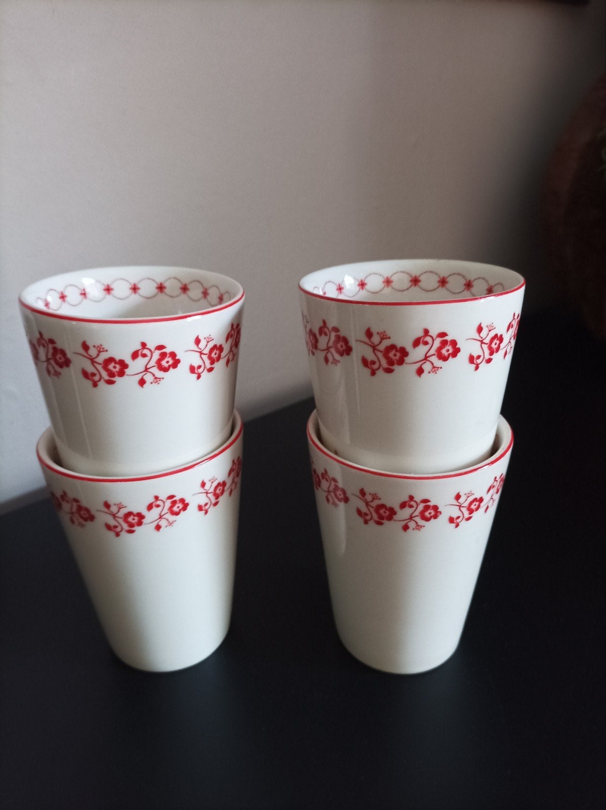 Leuke koffie/melk mokjes, Huis en Inrichting, Keuken | Servies, Ophalen of Verzenden, Zo goed als nieuw, Overige stijlen, Kop(pen) en/of Schotel(s)