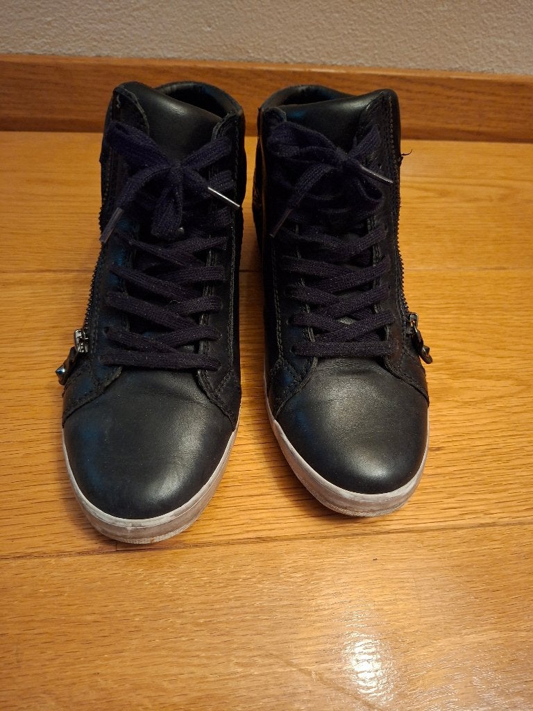 Zwarte Gabor sneakers hoog model maat 37,5 = 4,5 breedte G, Zwart, Gabor, Ophalen of Verzenden, Sneakers of Gympen