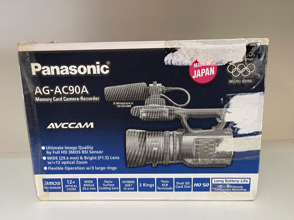 Panasonic AG-AC90AEJ Professionele Full HD Camcorder, Full HD, N, Panasonic, N