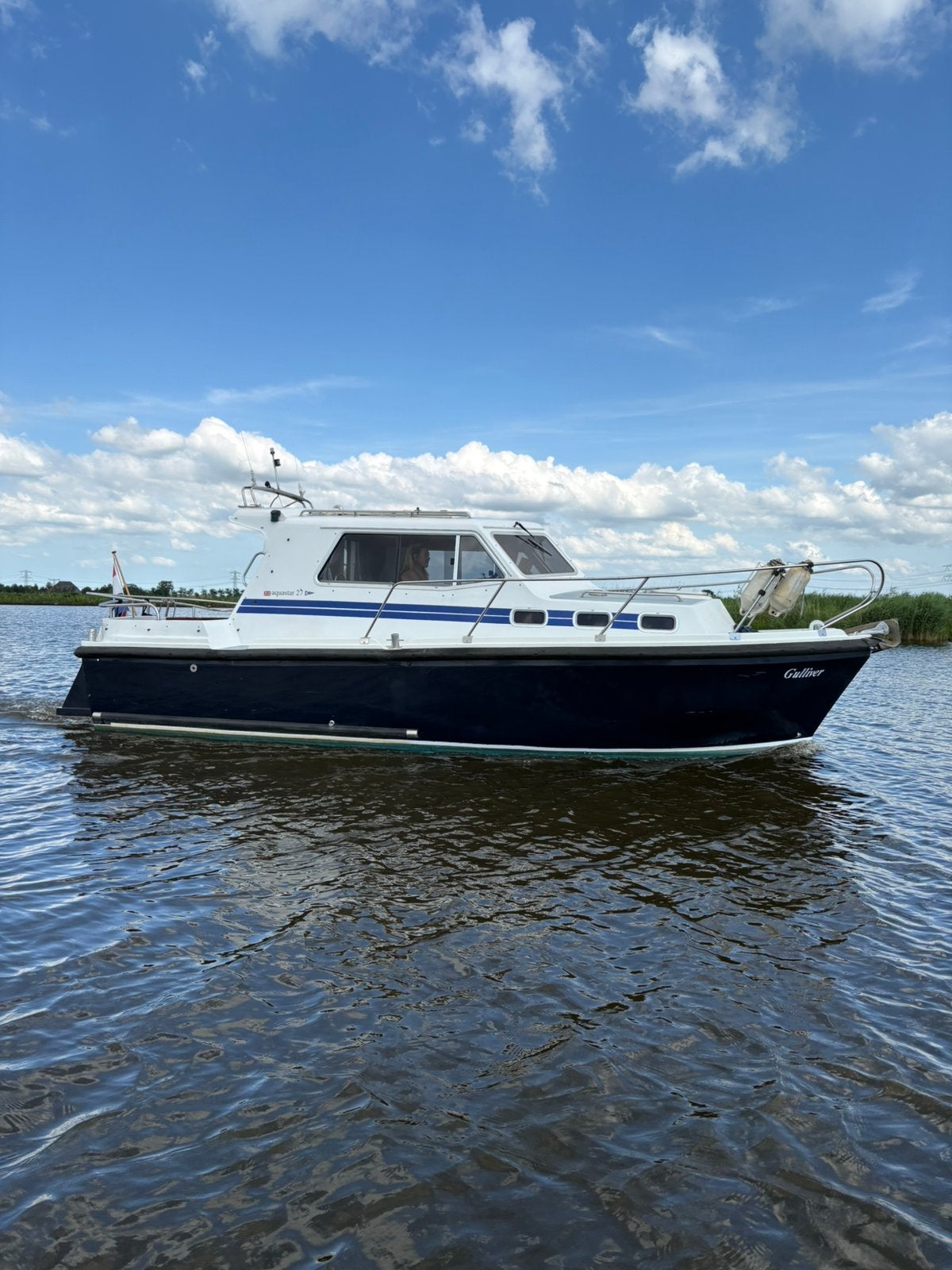 Aquastar 27, Volvo Penta 165pk, Watersport en Boten, Ophalen, Zo goed als nieuw, Boegschroef