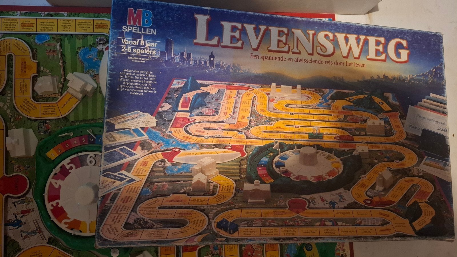 levensweg spel, Vijf spelers of meer, Ophalen of Verzenden, Gebruikt, MB Spellen