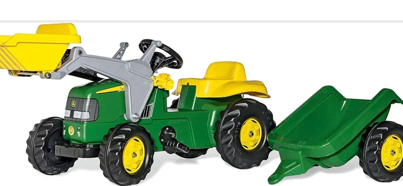 John Deere Traptractor met voorlader en aanhanger, Ophalen of Verzenden, Zo goed als nieuw