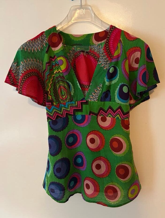 Desigual Blouse Maat S - Dun Zomers, Ophalen of Verzenden, Gedragen, Maat 36 (S), Meerkleurig