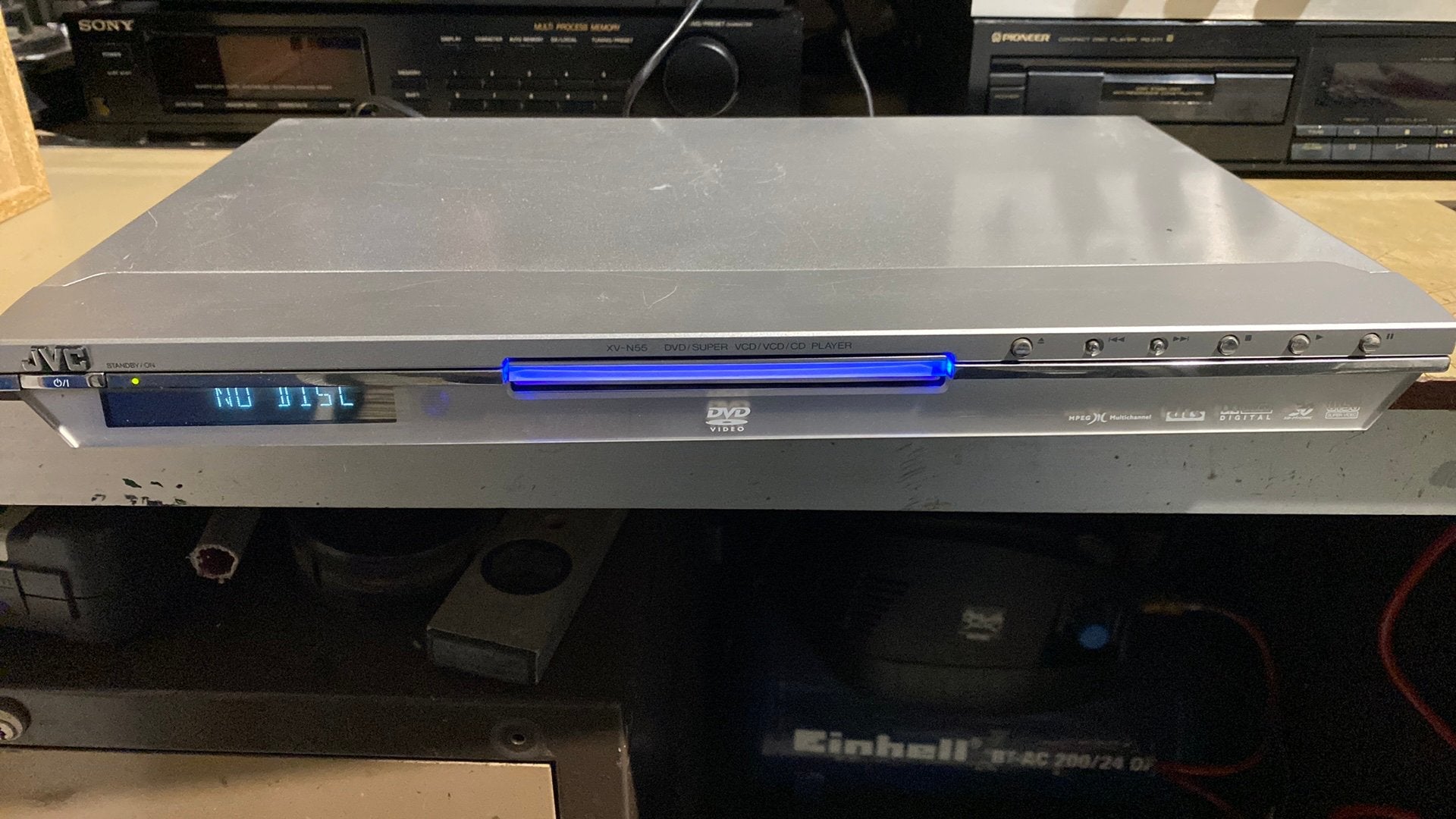 Prima JVC DVD/CD Player ,werkt goed , netjes, Ophalen of Verzenden, Zo goed als nieuw, JVC