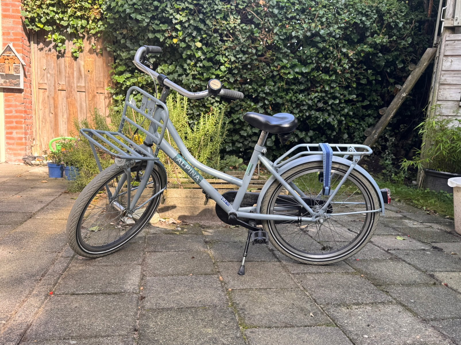 Stoere meisjes fiets Alpina Cargo 20” lichtblauw, Fietsen en Brommers, Terugtraprem, Gebruikt, Ophalen of Verzenden, Handrem