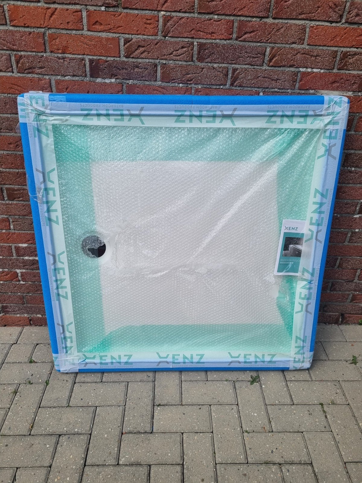 Nieuwe Xenz vlakke kunstof  douchebak 100 x 100, Ophalen, Rechthoekig, Minder dan 100 cm