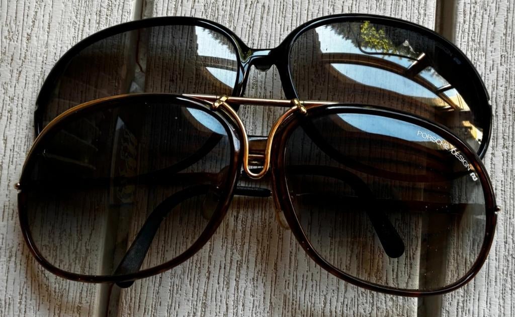 Origineel porsche design vintage zonnebril by carrera 80c, Overige merken, Zonnebril, Zwart, Ophalen of Verzenden